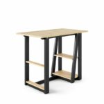 Alphason Penzance Home Office Desk Oak & Black-0
