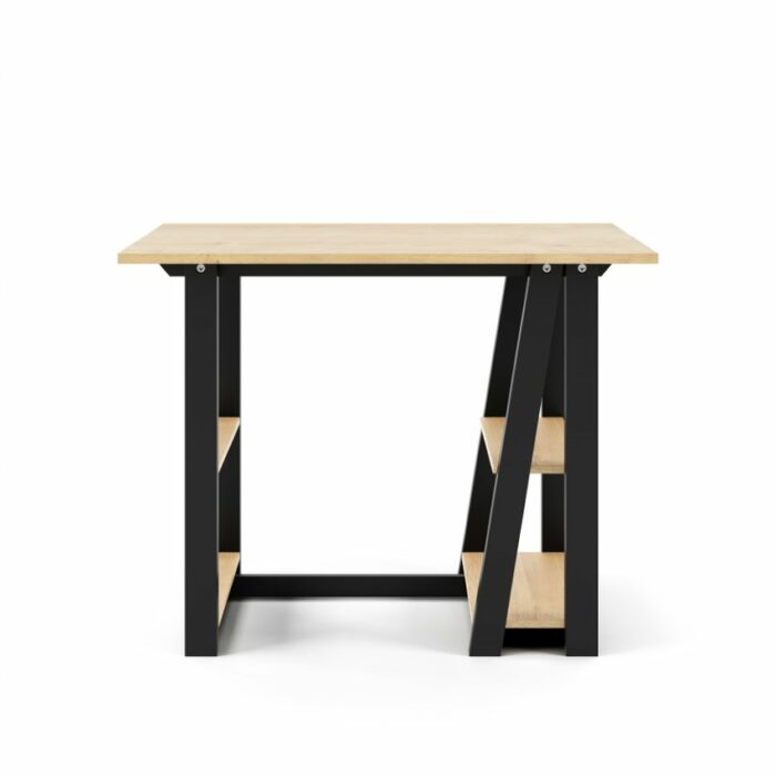 Alphason Penzance Home Office Desk Oak & Black-18586
