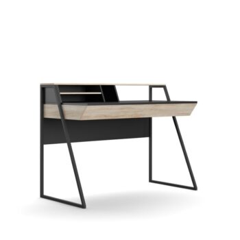 Alphason Salcombe Home Office Desk in Oak & Black-0