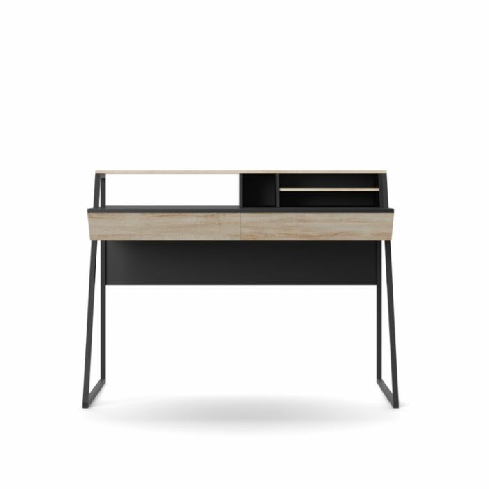 Alphason Salcombe Home Office Desk in Oak & Black-18590