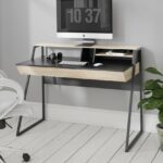 Alphason Salcombe Home Office Desk in Oak & Black-18593
