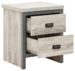GFW Boston Industrial Style 4 Piece Bedroom Set in Grey-18712