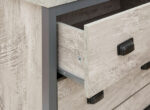 GFW Boston Industrial Style 4 Piece Bedroom Set in Grey-18719