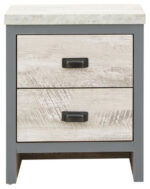 GFW Boston Industrial Style 4 Piece Bedroom Set in Grey-18718
