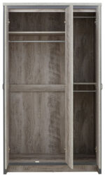 GFW Boston Industrial Style 4 Piece Bedroom Set in Grey-18717