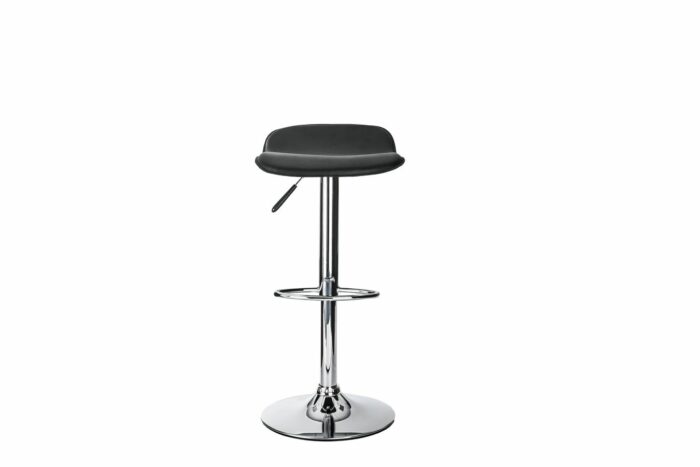 Alphason Ohio Black Faux Leather & Chrome Bar Stool Swivel Base-18627