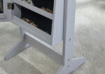 GFW Armoire Freestanding Mirror with Jewellery Storage & LED lights - Grey-18683