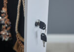 GFW Armoire Freestanding Mirror with Jewellery Storage & LED lights - Grey-18690