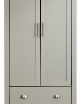 GFW Lancaster 2 Door 2 Drawer Wardrobe Light Grey-0