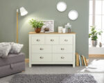 GFW Lancaster 7 Drawer Merchants Chest Ivory Cream-18810