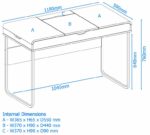 Alphason Dorset Clever Desk with Lift up Top in Colombian Walnut-18743