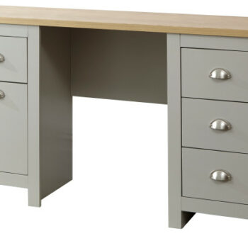 GFW Lancaster Study Desk with Storage in Light Grey-0