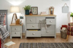 GFW Lancaster 7 Drawer Merchants Chest Light Grey-18801