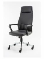 Alphason Brooklyn High Back Executive Chair in Black Faux Leather-18622