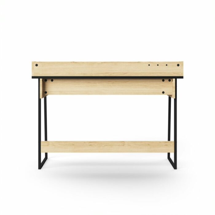 Alphason Salisbury Black & Oak Contemporary Desk-18732