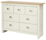 GFW Lancaster 7 Drawer Merchants Chest Ivory Cream-18811