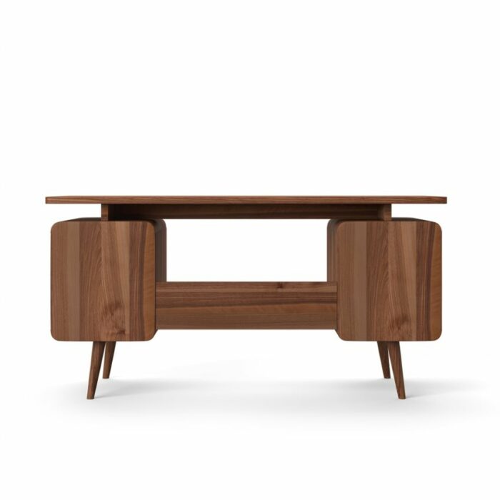 Alphason Somerset Classic Style Java Wood Desk with Storage-20067