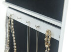 GFW Armoire Freestanding Mirror with Jewellery Storage & LED lights - White-18704