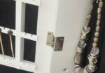 GFW Armoire Freestanding Mirror with Jewellery Storage & LED lights - White-18703