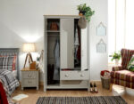 GFW Lancaster 3 Door 2 Drawer Wardrobe Light Grey-18769