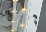 GFW Armoire Freestanding Mirror with Jewellery Storage & LED lights - White-18707