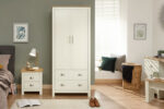 GFW Lancaster 2 Door 2 Drawer Wardrobe Ivory Cream-18783