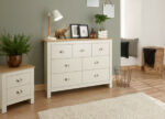 GFW Lancaster 7 Drawer Merchants Chest Ivory Cream-18816