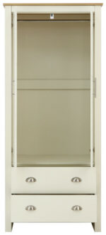 GFW Lancaster 2 Door 2 Drawer Wardrobe Ivory Cream-18784