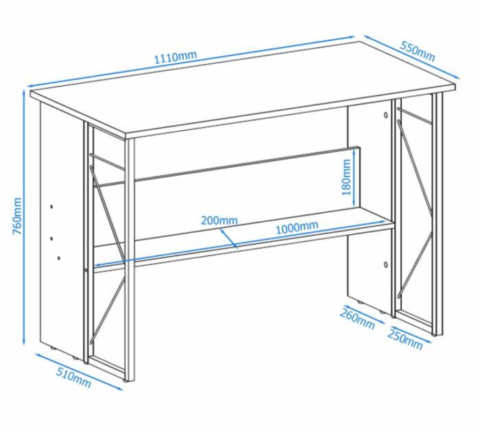 Alphason Rhodes office desk-18926