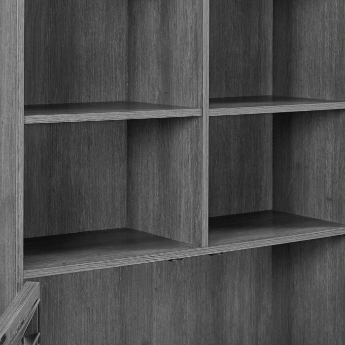 Dorel Vaughn Bookcase in Grey Oak-18892