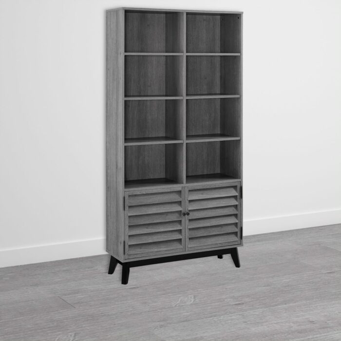 Dorel Vaughn Bookcase in Grey Oak-18897