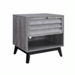 Dorel Vaughn Accent Lamp Table in Grey Oak-0