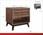 Dorel Vaughn Accent Lamp Table in Grey Oak-18901