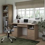 Alphason Dallas Traditional Pedestal Style Storage Desk In Oak or beech-18918