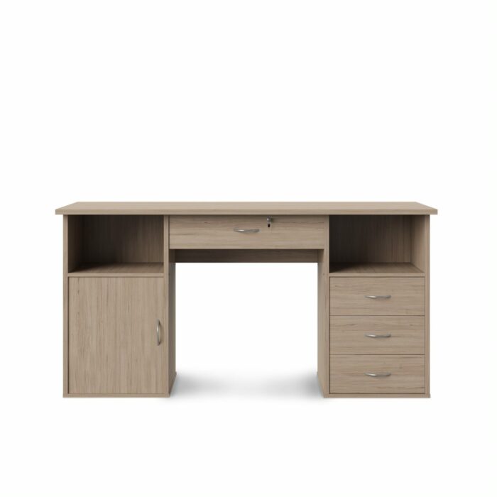 Alphason Dallas Traditional Pedestal Style Storage Desk In Oak or beech-18915