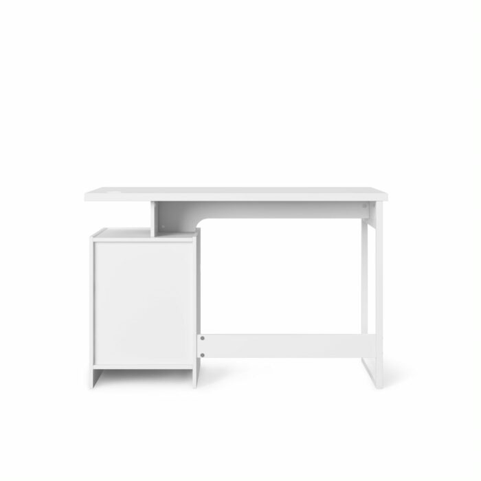 Alphason Bridport White Gloss Storage Desk-18921