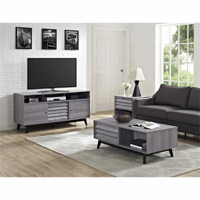 Dorel Vaughn Accent Lamp Table in Grey Oak-18904