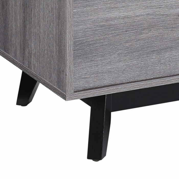 Dorel Vaughn Accent Lamp Table in Grey Oak-18899
