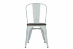 Dorel Fusion Dining chair in gun metal, black, Silver or white Pack of 2-22459
