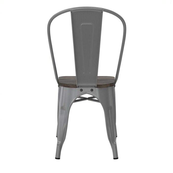 Dorel Fusion Dining chair in gun metal, black, Silver or white Pack of 2-22454