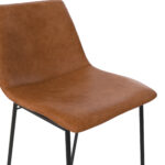 Dorel Bowden Upholstered Molded Barstool - Caramel Maple-18987