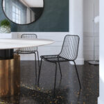 Dorel Caden Wire Dining Chair - Black (set of 2)-18998