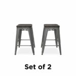 Dorel Fusion Counter stool in Gun metal, silver or Bronze Pack of 2-22450