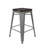 Dorel Fusion Counter stool in Gun metal, silver or Bronze Pack of 2-22449