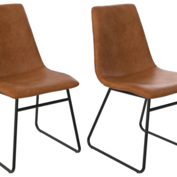 Dorel Bowden Upholstered Molded Chair - Caramel Maple (set of 2)-0