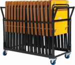 Zlite 25 x Folding Exam Desks & Trolley Deals, Beech or Grey-20115