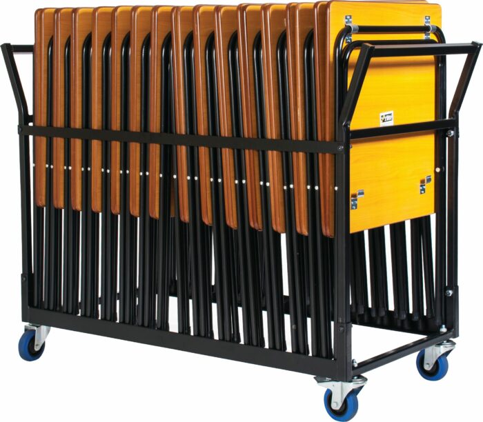 Zlite 25 x Folding Exam Desks & Trolley Deals, Beech or Grey-20115