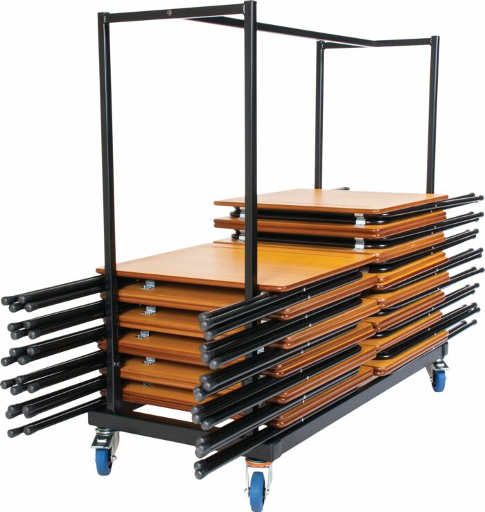 Zlite 40 x Folding Exam Desks & Trolley Deals, Beech or Grey-20121