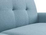 julian bowen Monza Retro Armchair Blue Linen Fabric-19315