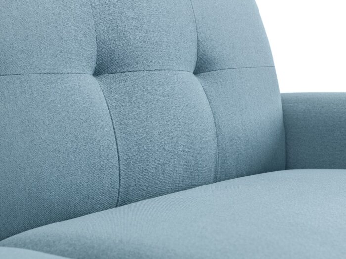 julian bowen Monza Retro Armchair Blue Linen Fabric-19315